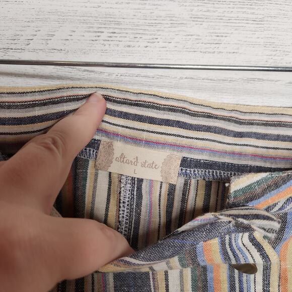 Altar'd State NWT Size Large Striped Multi-Colored Mini Skirt - Picture 7 of 11